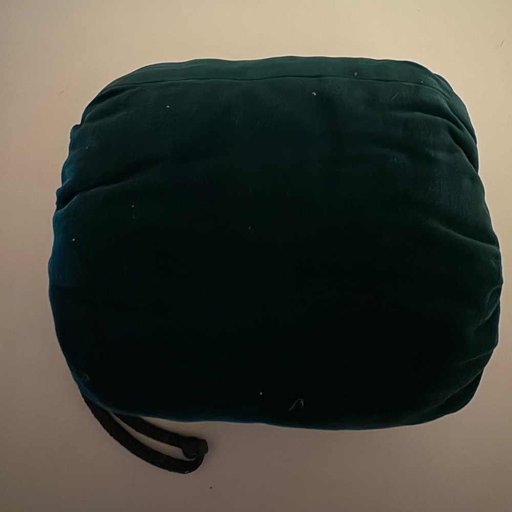 Dark Green Velvet Muff 1960’s Vintage